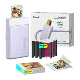 Liene Pearl N200 Pro - Imprimante photo portable 2x3 pouces violette : cartouche sublimation thermique