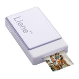 Liene Pearl N200 Pro - Imprimante photo portable 2x3 pouces violette : impression depuis smartphone Bluetooth