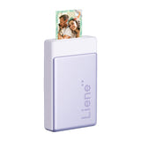 Liene Pearl N200 Pro - Imprimante photo portable 2x3 pouces violette : port USB-C de charge