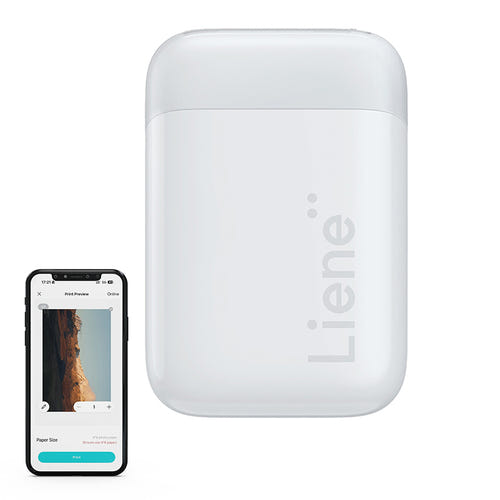 Liene Pearl - Imprimante photo portable 5×7,6 cm (blanc) (vue 1)