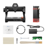 Longer Ray5 mini 3,5 W - Graveur laser compact, champ de 130 x 140 mm : boîtier aluminium et bouton arrêt