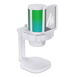 Maono DGM20 - Microphone USB à condensateur avec éclairage, blanc : allumé