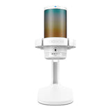 Maono DGM20 - Microphone USB à condensateur avec éclairage, blanc : panier antivibratoire
