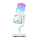 Maono DM30RGB blanc - Microphone à condensateur cardioïde USB-C, 4 égaliseurs