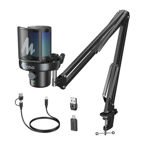 Maono DM40 S Pro - micro gaming sans fil à condensateur, 75 h - visuel 1