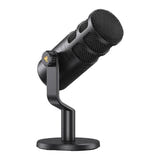 Maono PD100 - Microphone dynamique XLR avec pied et socle, noir