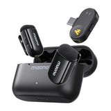 Maono WM622 PC2 - Microphone cravate sans fil USB-C, 2 émetteurs avec aimants et tour de cou : récepteur USB-C sur iPhone