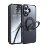Mcdodo PC-4930 - Coque MagSafe noire avec béquille pour iPhone 16