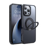 Mcdodo PC-4933 - Coque MagSafe avec béquille rotative pour iPhone 16 Pro Max : noire