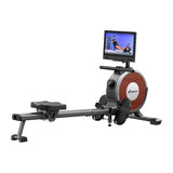 MERACH MR-R02B10 - Rameur magnétique connecté (noir) : détails rail assise