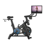 MERACH MR-S26B4-EU - Vélo de spinning magnétique avec écran et support d'haltères : vue profil