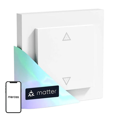 Meross MRS105MA-EU - Interrupteur de volet roulant Matter encastré