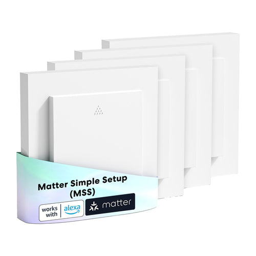 Meross MRS105MA-EU - Lot de 4 interrupteurs encastrés pour stores Matter : interrupteur store Matter