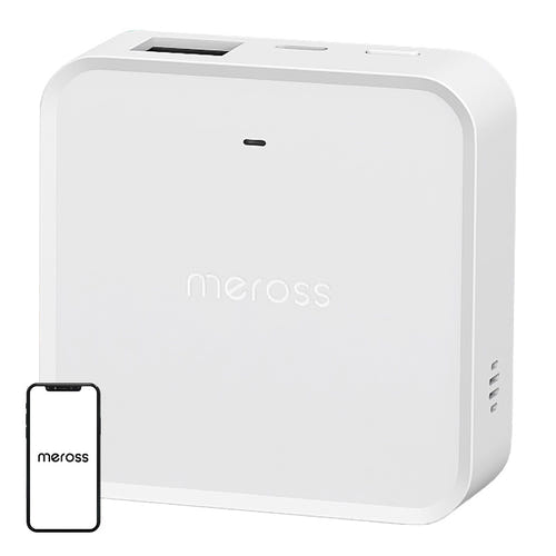 Meross MSH450MA - Passerelle Wi-Fi Matter avec alarme 110 dB : face