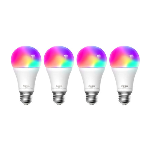 Meross MSL120 - Ampoules connectées E27 couleur (lot de 4, HomeKit) (vue 2)