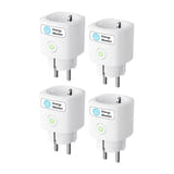 Meross MSS315CFH-EU - Lot de 4 prises connectées Matter avec mesure de consommation : prise connectée Matter
