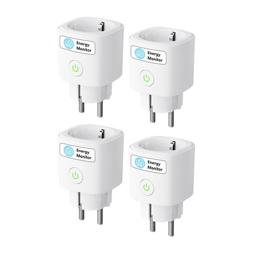 Meross MSS315CFH-EU - Lot de 4 prises connectées Matter avec mesure de consommation : prise connectée Matter