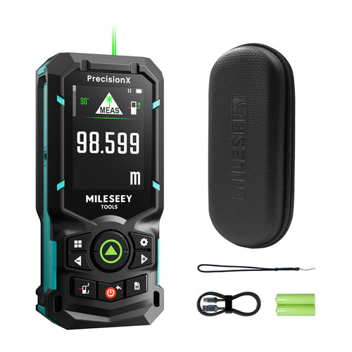 Mileseey S50 - Télémètre laser vert 120 m à 18 modes : logement piles AA