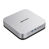 Minis Forum X1 Pro-470 - Mini PC AMD Ryzen AI 9 HX 470 (barebone) : façade USB4 et lecteur SD
