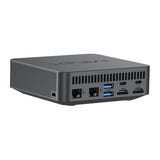 Minix N512 - Mini PC Intel Core i5-12600H, 16 Go DDR5, SSD 512 Go, Windows 11 Pro : façade USB-A USB-C audio