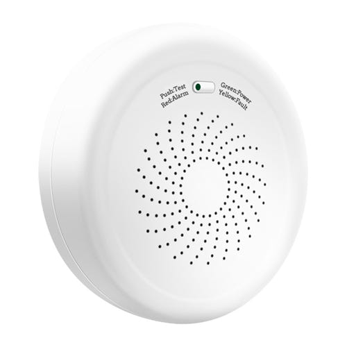 Moes ZSS-QY-GL-U - Détecteur de gaz naturel connecté ZigBee : capteur gaz moes vue côté