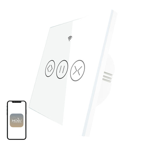 Moes WRS-EUC-WH-MS - Interrupteur connecté pour volet roulant : mural volet roulant blanc