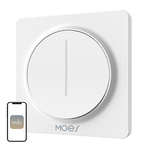 Moes ZS-SY-EUD-WH - Variateur tactile connecté ZigBee : blanc zs sy eud Wh