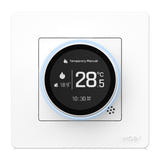 Moes ZHT-SR-GB - Thermostat connecté ZigBee pour chauffage électrique : anneau lumineux