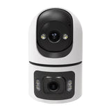 Moes WCM-Q09 - Caméra de surveillance IP double objectif : blanche WiFi 6