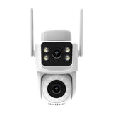 Moes WCM-Q29 - Caméra de surveillance extérieure double objectif Wi-Fi : vue nocturne vision couleur