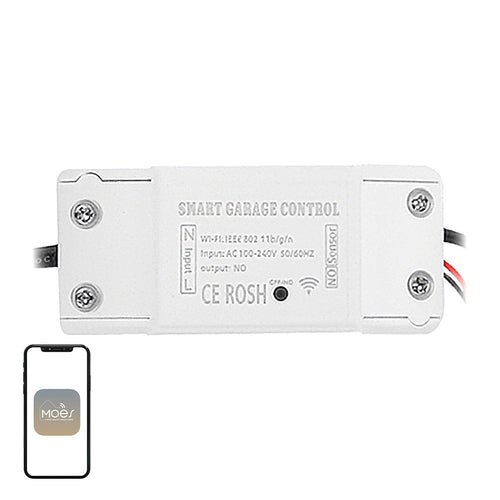 Moes WM-102 - Contrôleur de porte de garage connecté Wi-Fi : WiFi porte garage moes