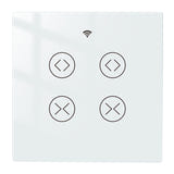 Moes WRS-EUC2-WH-MS - Interrupteur connecté double volet : panneau tactile double commande volets