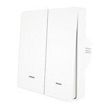Moes ZS-B-EU2 - Interrupteur ZigBee 2 canaux sans neutre : façade deux boutons