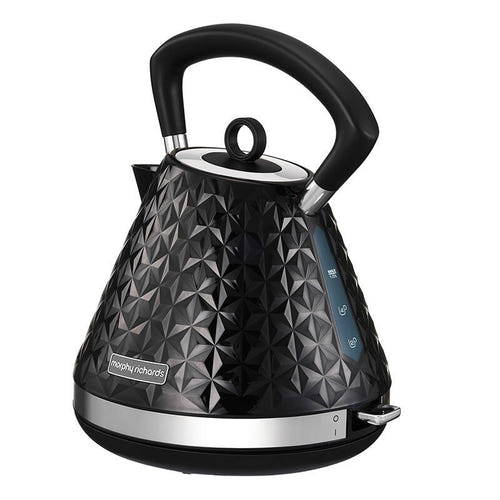 Morphy Richards 108131 - Bouilloire électrique 1,5 L 3000 W noire : socle rotatif et poignée bouilloire