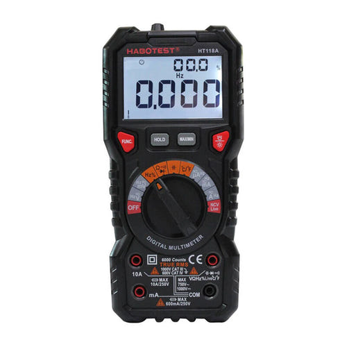 Habotest HT118A - multimètre numérique True RMS avec NCV et lampe