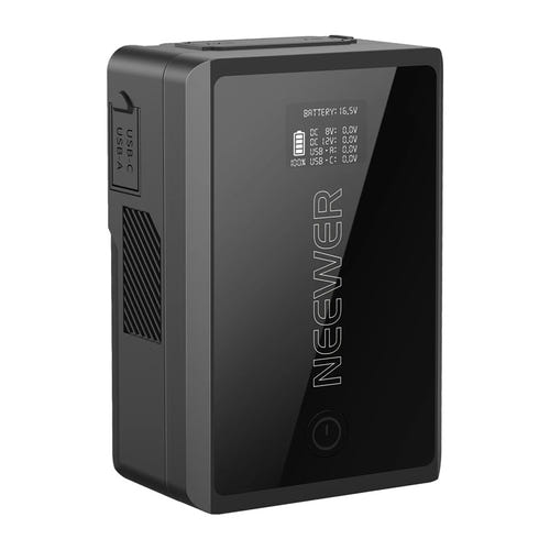 Neewer - Batterie V-Mount PS050E 50 Wh (3450 mAh, sortie totale 100 W) : vue ensemble
