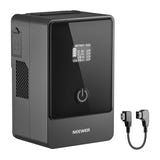 Neewer - Batterie V-Mount PS099E 6800 mAh 14,5 V 99 Wh (PD 65 W) : ports multiples détail