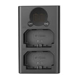Neewer - Chargeur double DL-FZ100 pour batteries Sony NP-FZ100 : ports USB détail