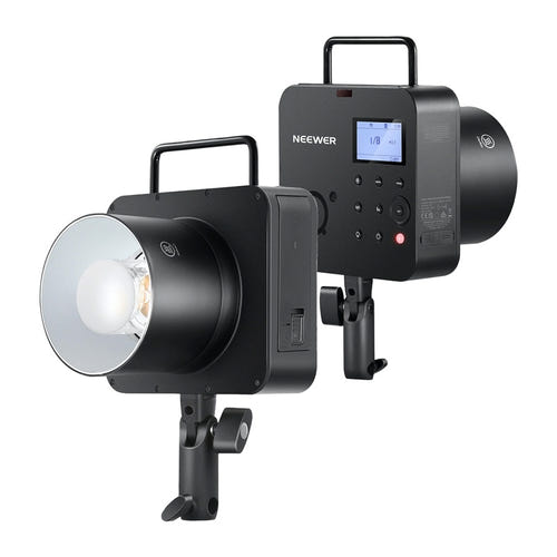 Neewer - Flash autonome Q4 400 Ws avec batterie : détail tête