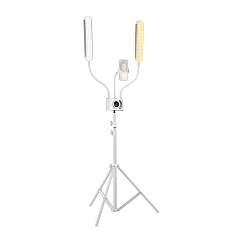 Neewer - Kit lumière BH40C à deux bras flexibles RGB (528 LED, trépied 2 m) : vue ensemble