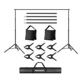 Neewer - Kit support de fond photo réglable (jusqu'à 2,1 m × 3 m) : vue ensemble
