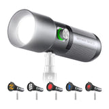 Neewer - Lampe LED portable BASICS FL10 avec zoom et 20 filtres Gobo : gobos