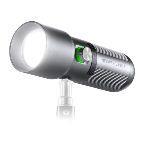 Neewer - Lampe LED portable BASICS FL10 avec zoom et 20 filtres Gobo : vue ensemble