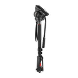 Neewer - Monopode vidéo GM76 avec tête fluide (179 cm, 3-en-1) : base trois pieds