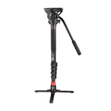 Neewer - Monopode vidéo GM76 avec tête fluide (179 cm, 3-en-1) : vue ensemble