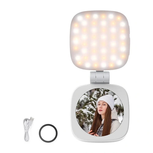 Neewer NL48B - lampe selfie LED magnétique pliable avec miroir - visuel 2