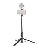 Neewer - Perche selfie trépied PA992 à déploiement rapide (télécommande Bluetooth, noir) : vue ensemble