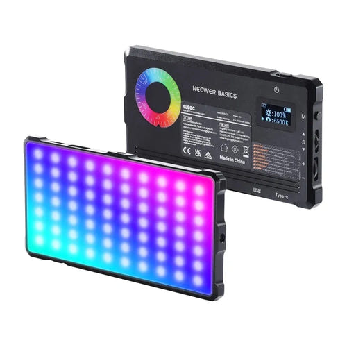 Neewer SL90C - panneau LED RGB de poche pour photo et vidéo : lampe LED RGB Neewer sl90c face arrière