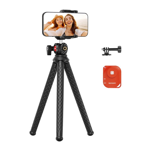 Neewer - Trépied flexible TP34 pour smartphone et caméra d'action (charge 2 kg) : vue ensemble