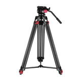 Neewer - Trépied vidéo TP-M200 avec tête fluide et base bol 70 mm (88 à 200 cm) : tpm200 tête fluide